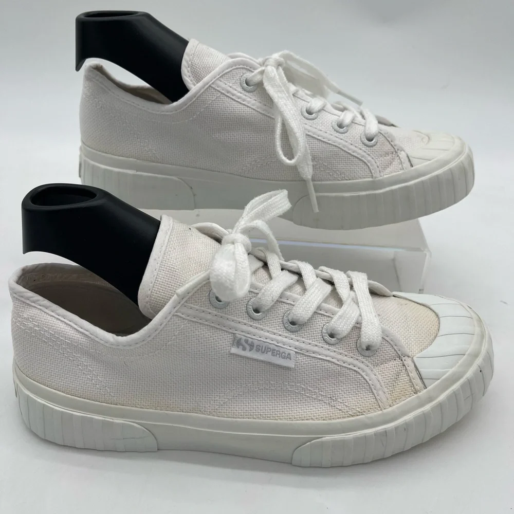 Superga 2630 Cotu Canvas Sneakers White Women's Size  6.0M